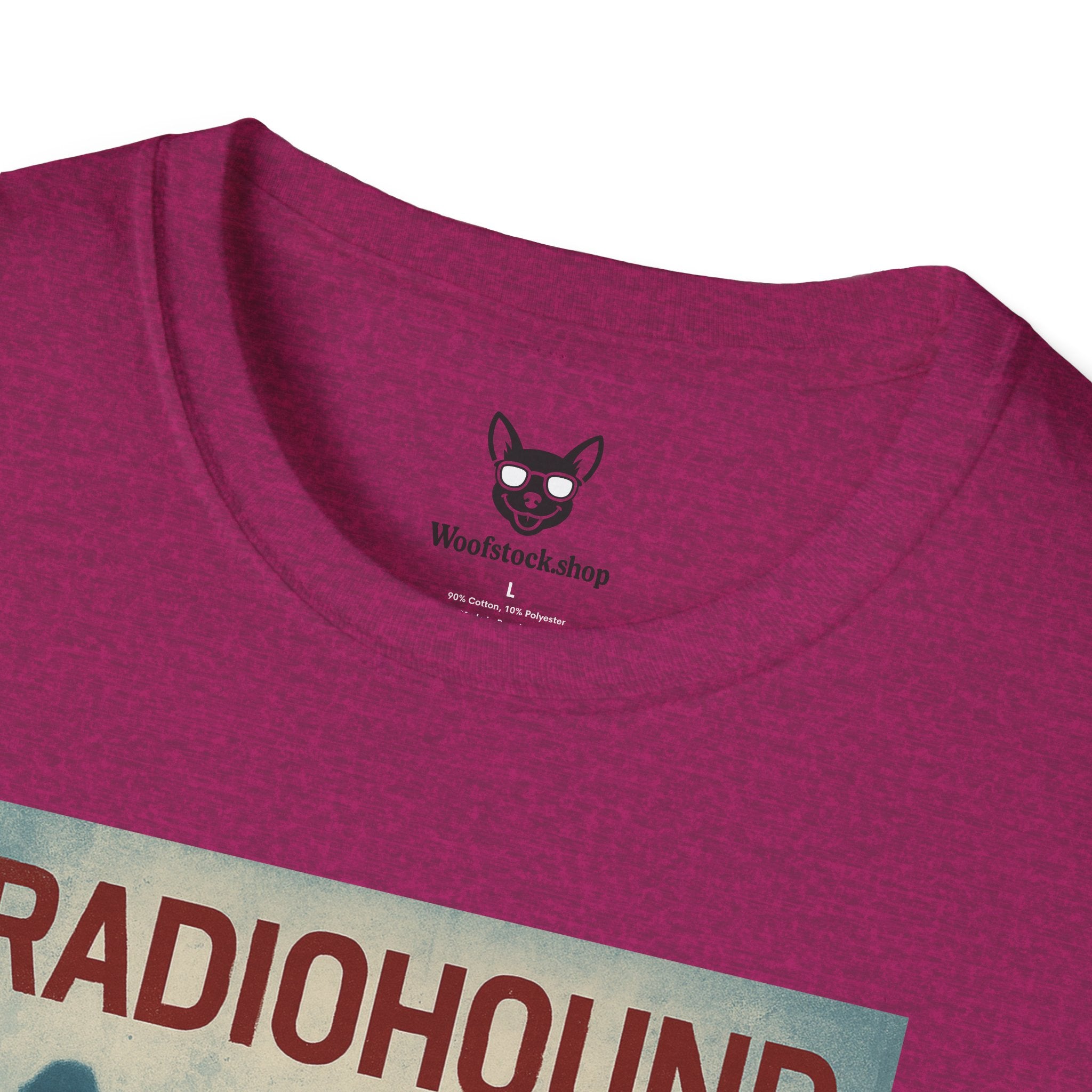 Radiohead Concert Poster Dog Parody Unisex Softstyle T-Shirt -- Funny Rock Tee for Music and Dog Lovers